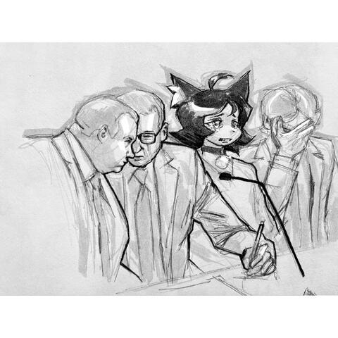 Courtroom Sketch (28 August 2021)